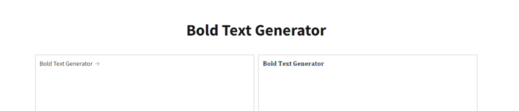 Bold text generator